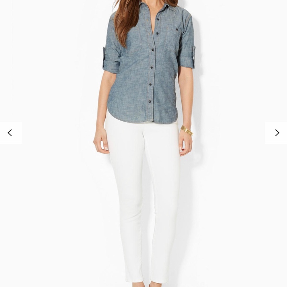 Lauren Ralph Lauren Modern Skinny Jeans, White